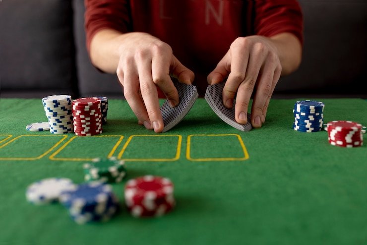 Interface penempatan taruhan American Roulette dengan kontrol chip yang mudah